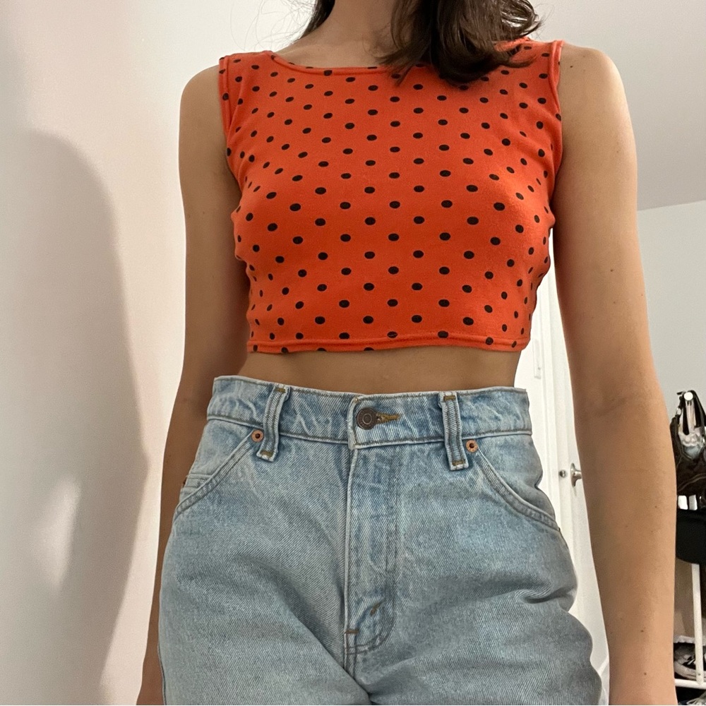 Vintage open back tank top